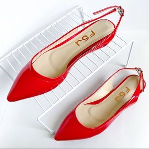 Ballet Flats Pointed Toe Slingback Pumps Low Heel